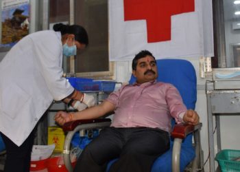 Province 2 Governor Jha donates blood for 32 times
