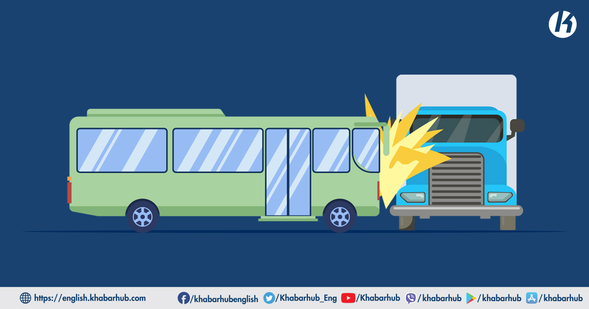 Two killed in truck-bus collision « Khabarhub