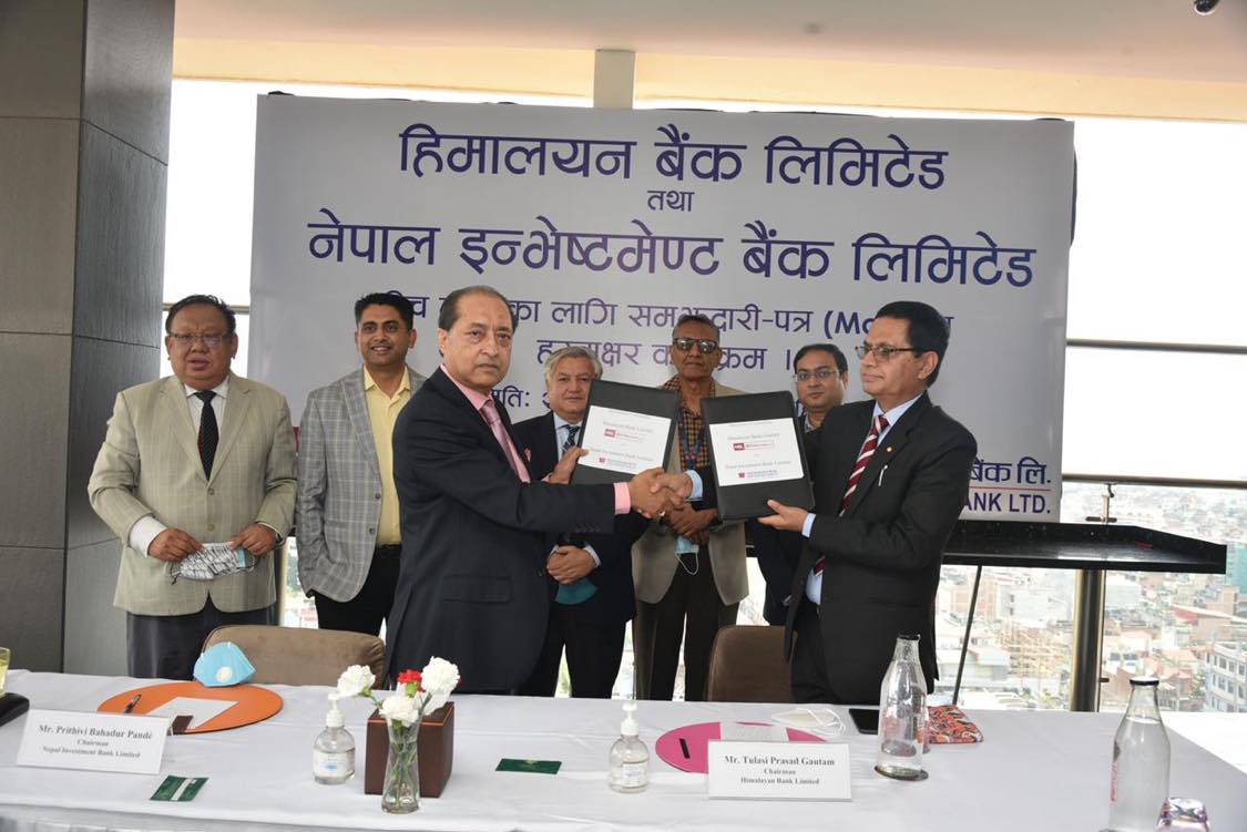 Nepal Investment Bank, Himalayan Bank ink MoU for merger