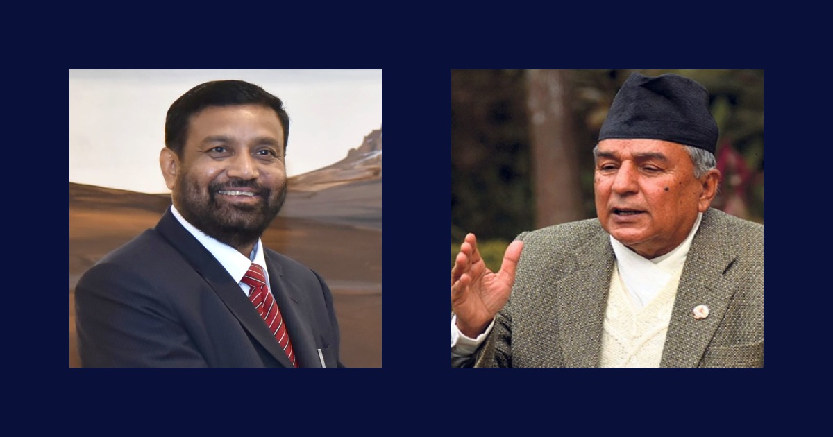 NC Veep Nidhi tries to woo Ram Chandra Poudel to support him
