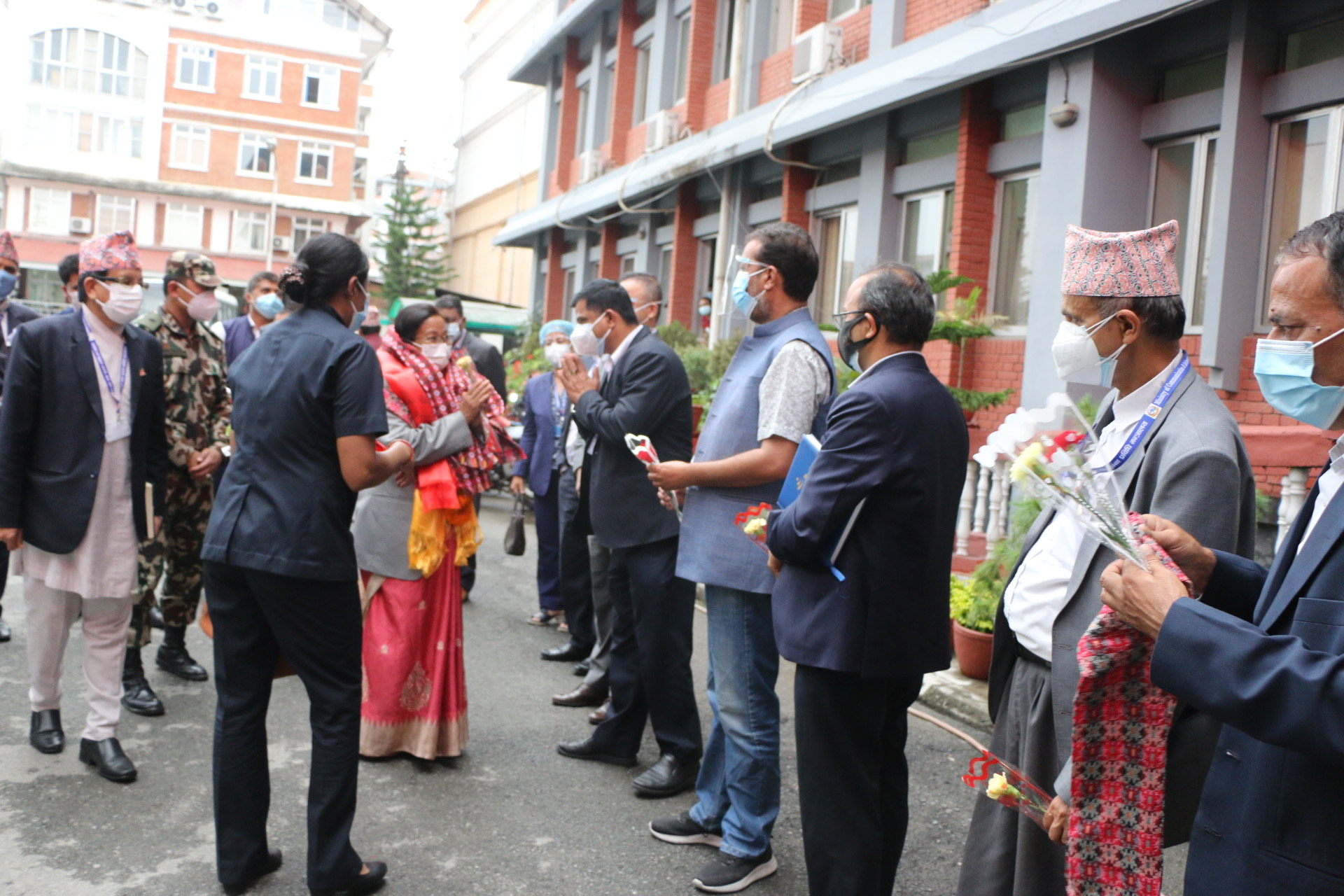 Communications Minister Nainkala Thapa assumes office at Singha Durbar