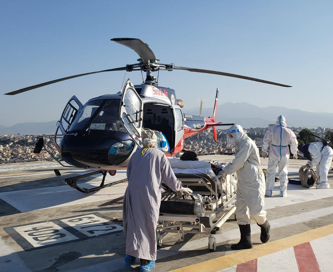 Simrik Air rescues over 200 COVID-19 patients