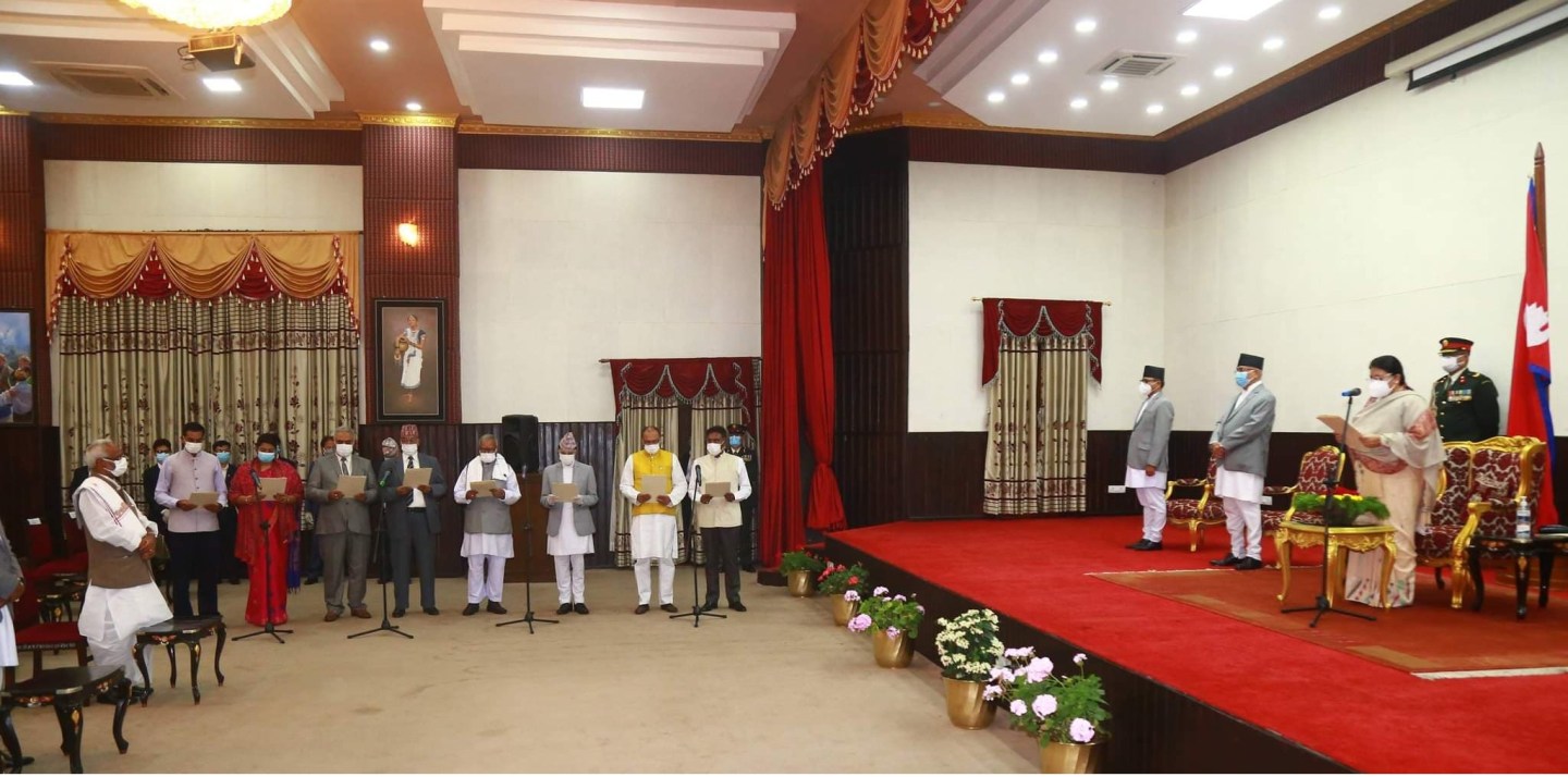 PM Oli reshuffles cabinet; inducts 8 new faces
