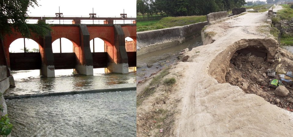 Incessant rainfall damages country’s oldest canal