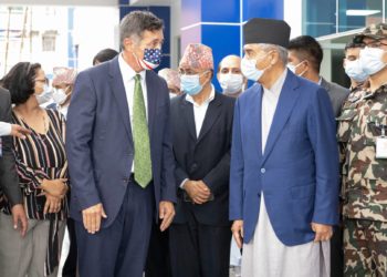 PM Deuba, US Ambassador Berry “stand together” in vaccination campaign