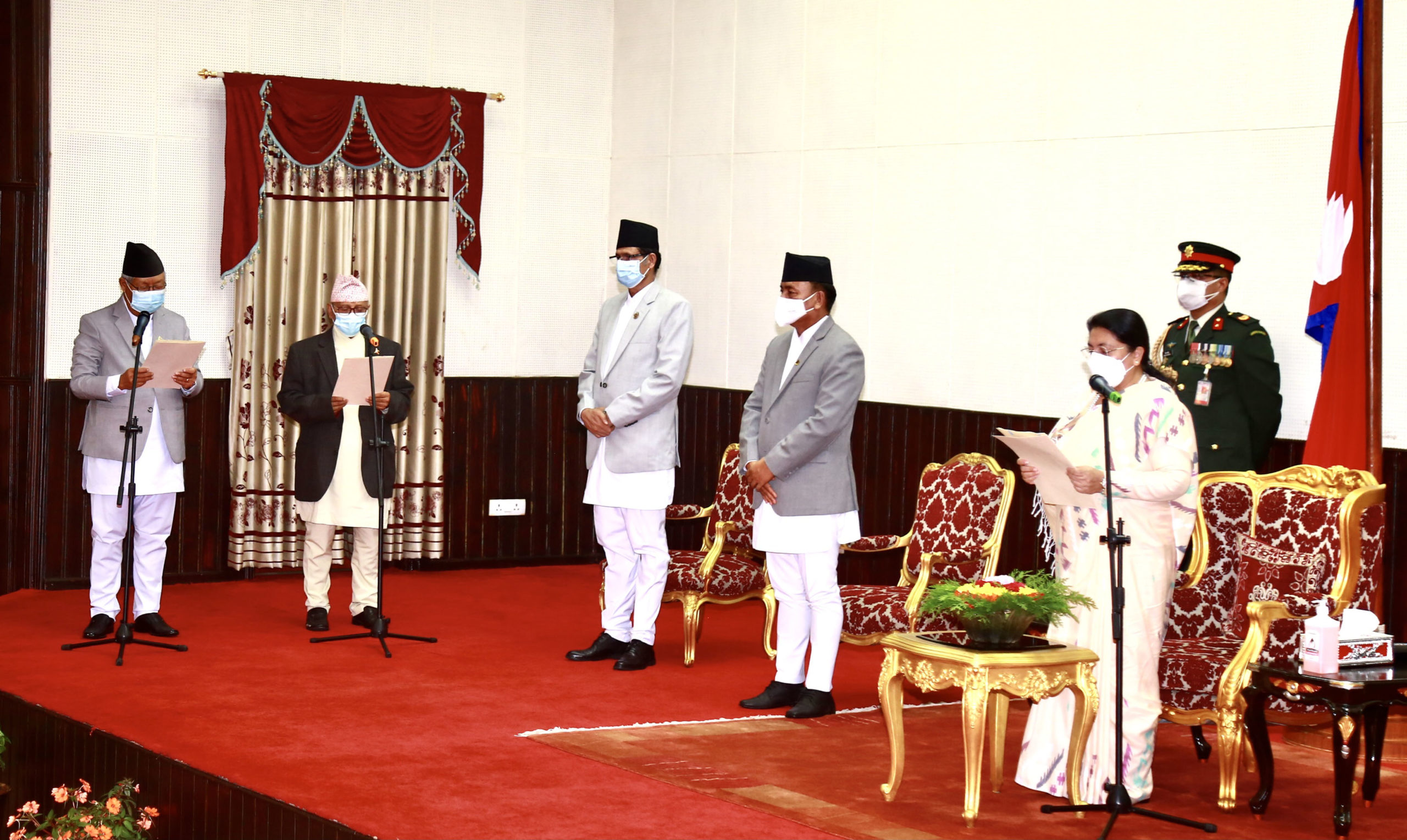 Gandaki and Lumbini State chiefs take oath of office and secrecy