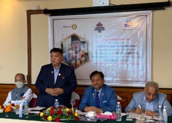 Rotary Club of Kasthamandap honors State Minister Shrestha