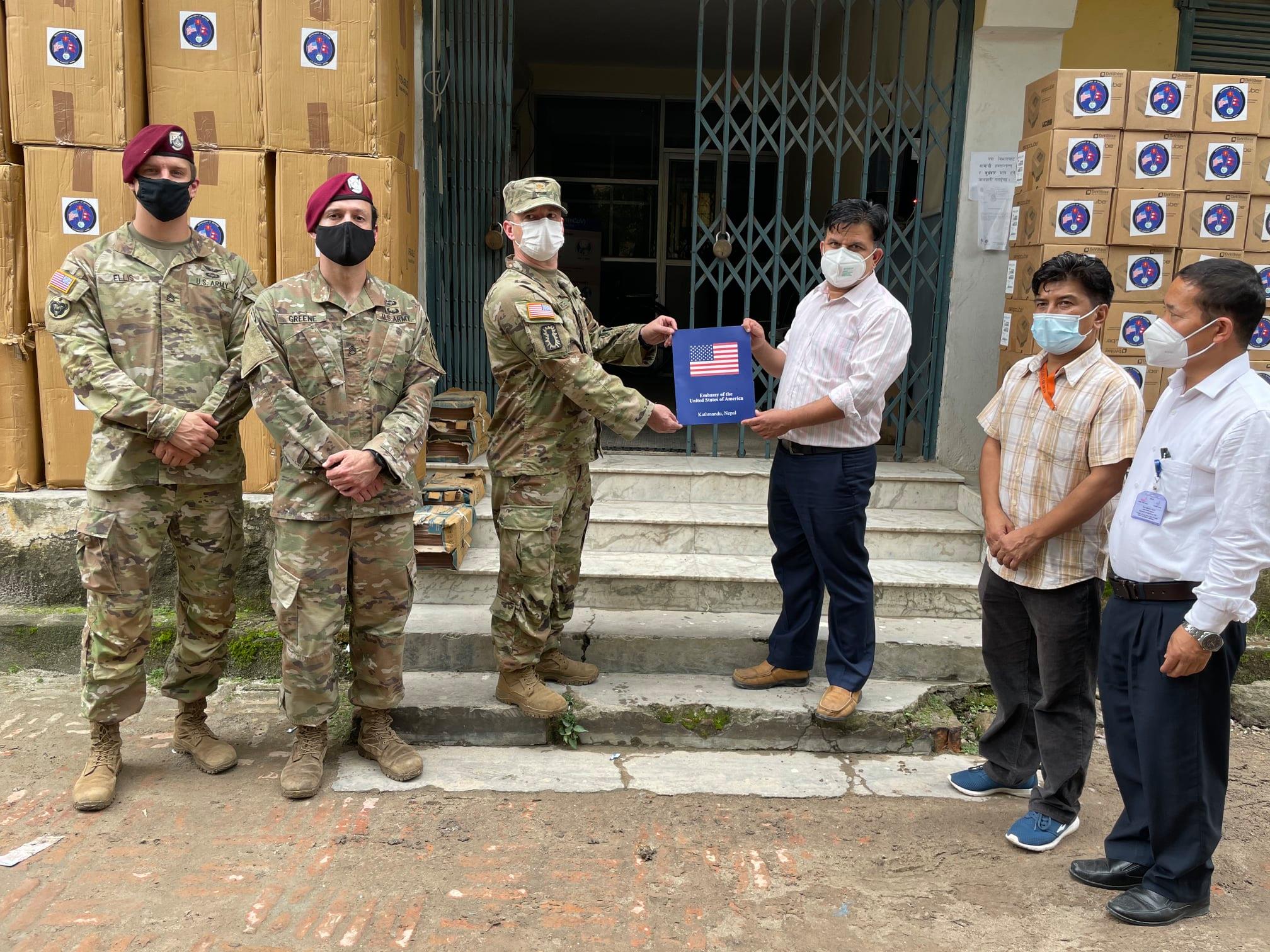 U.S. DoD hands over medical supplies worth $300,000 to MoHP