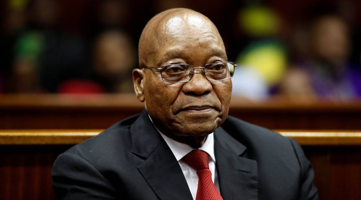 South Africa’s ex-President Zuma hands himself over to police