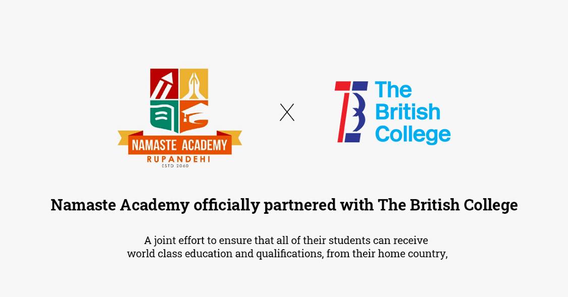 Namaste Academy joins hands with British College