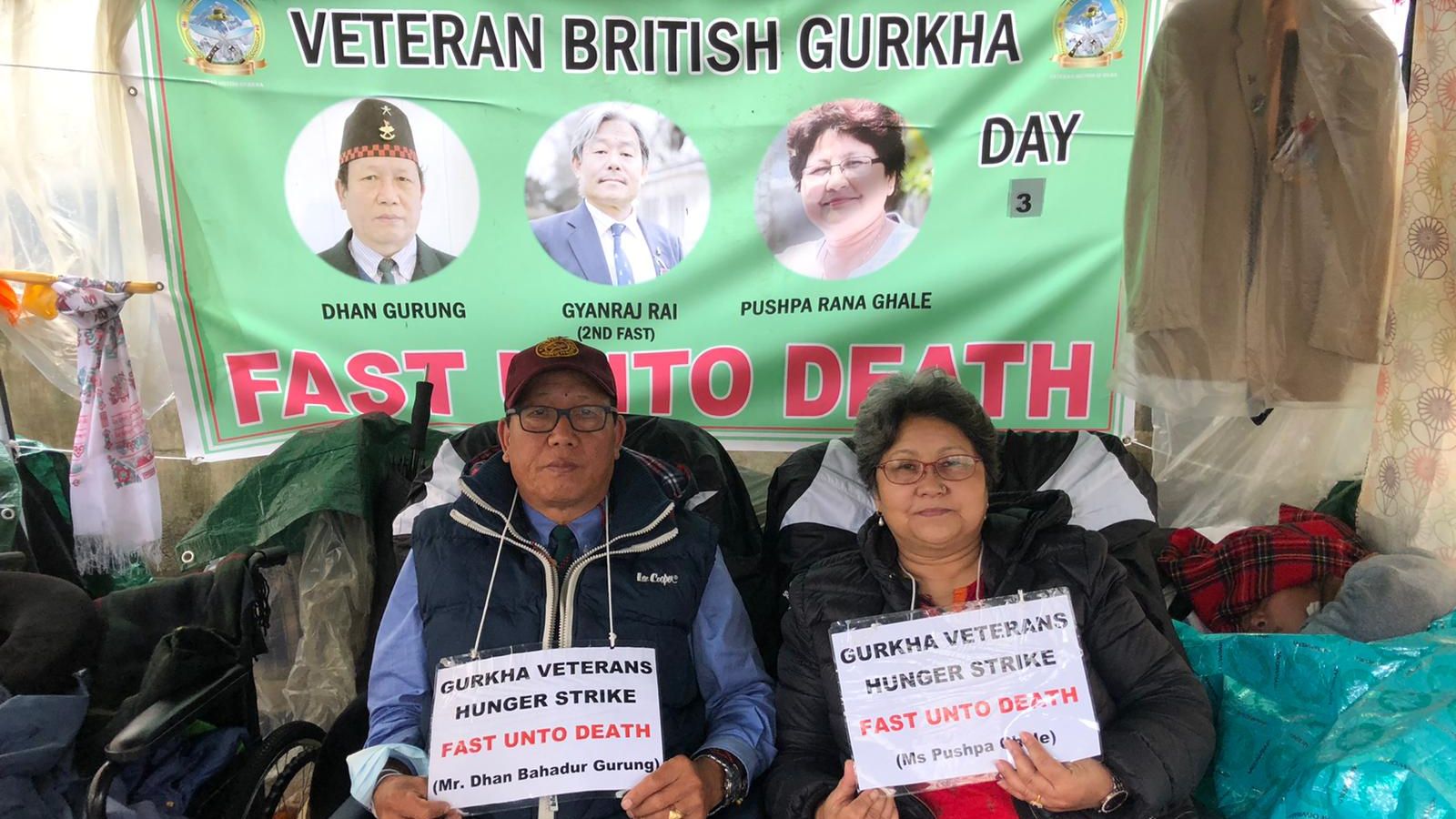 Ex-British Gurkha army activist Gurung hospitalized