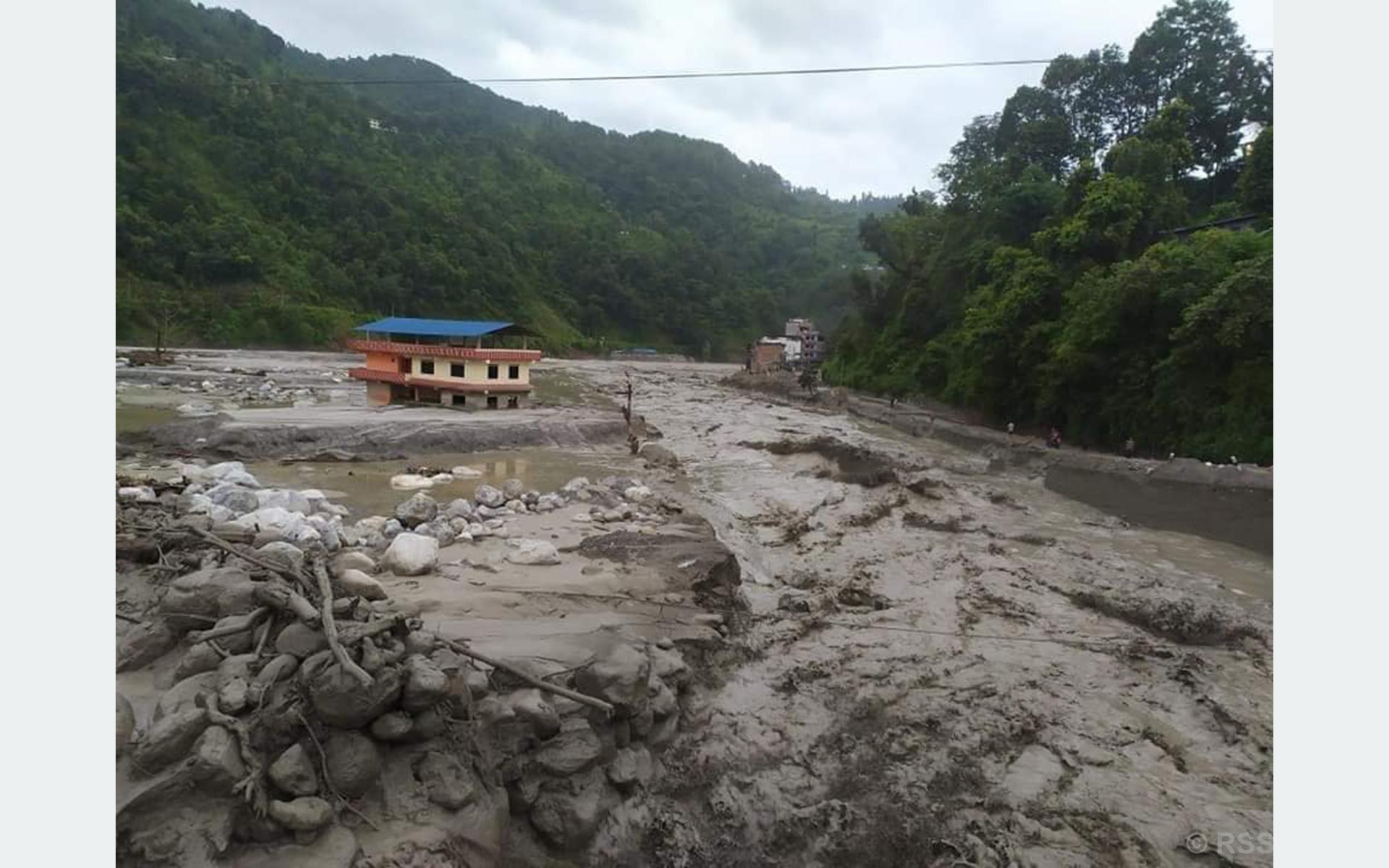 Floods and landslides in Sindhupalchowk