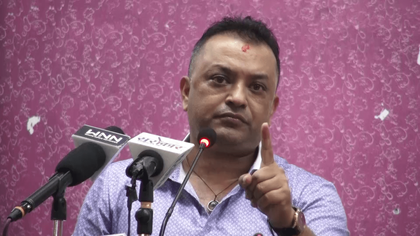 NC leader Gagan Thapa labels KP Oli a “losing gambler”