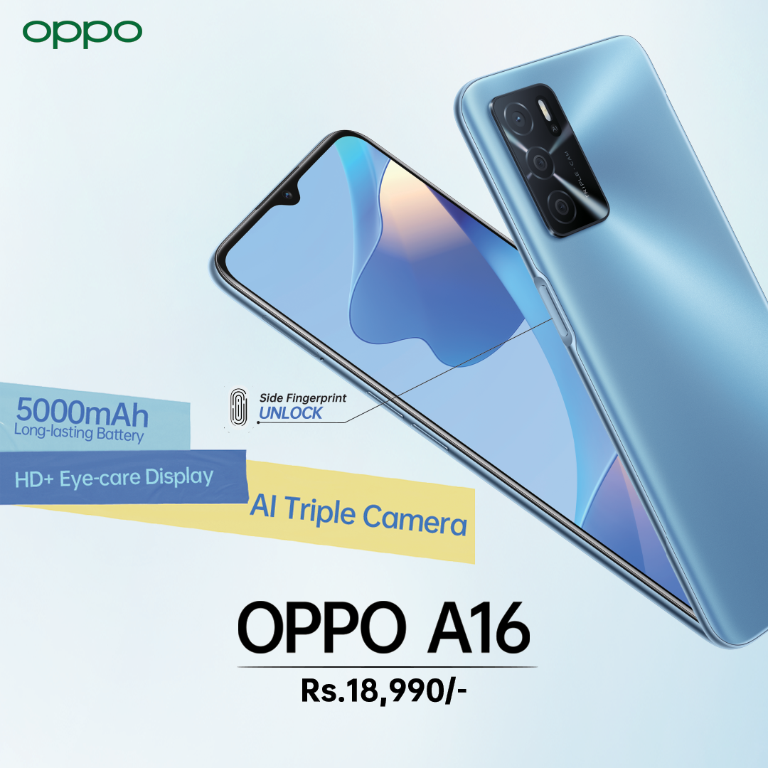 OPPO unveils A16 in Nepal