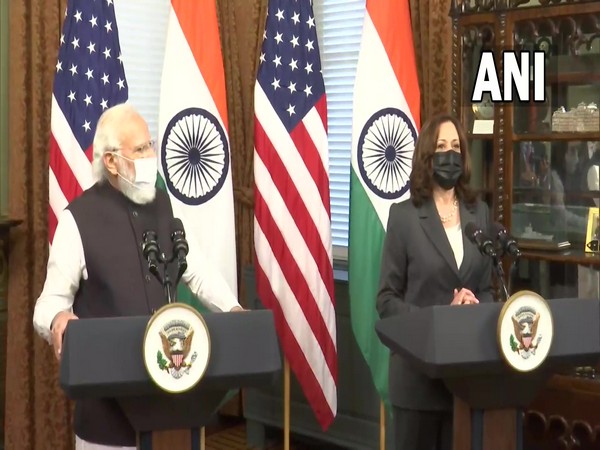 Indian PM Modi holds first in-person meeting with US Vice President Kamala Harris