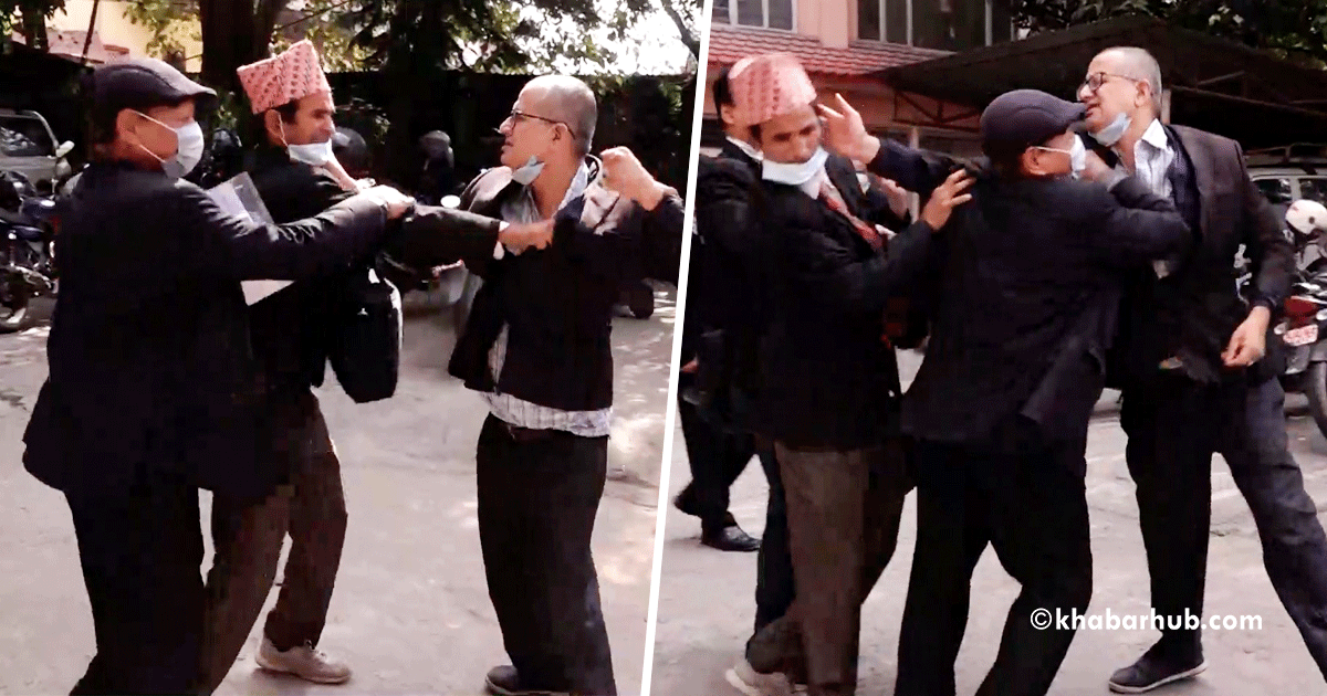 Lawyers clash in Nepal Bar Association premises (With video)