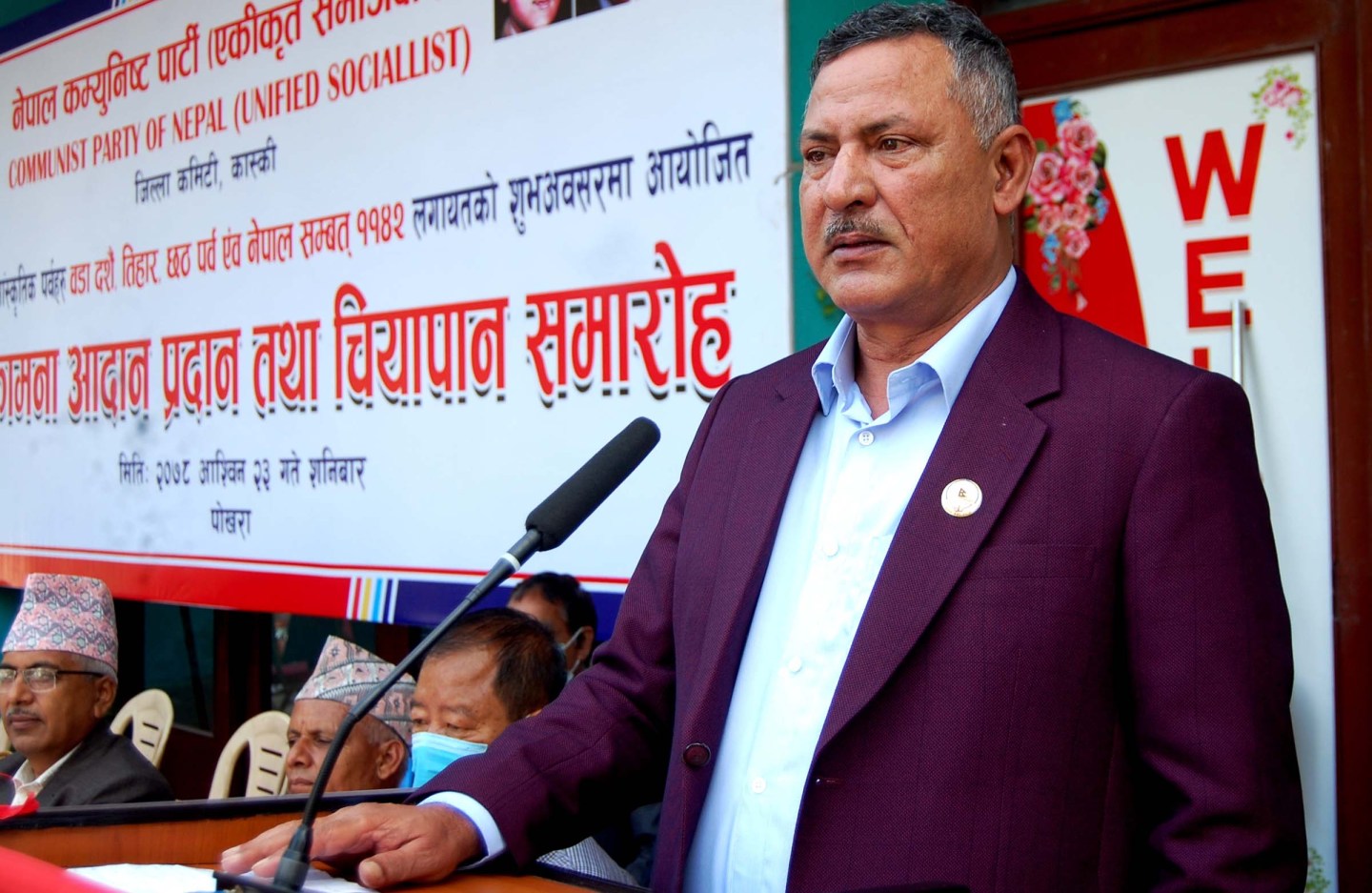 Unified Socialist leader Khatiwada manhandled in Makawanpur election gathering