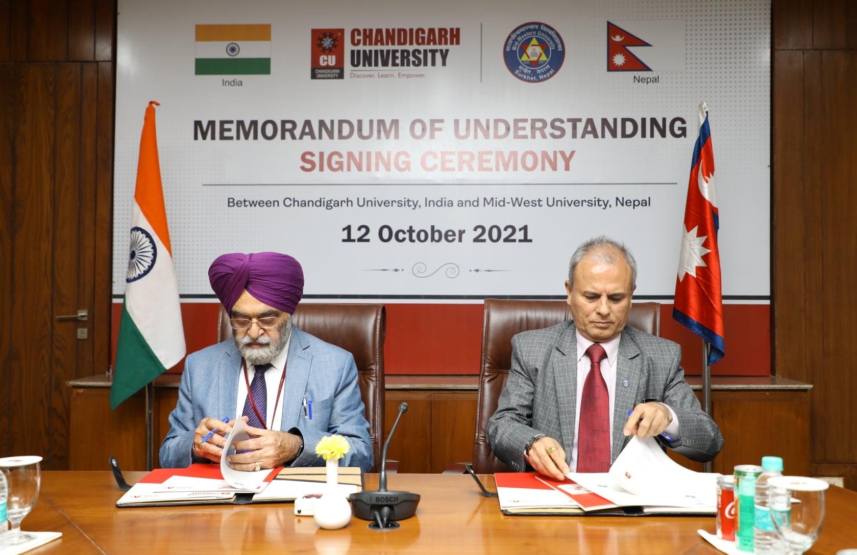Mid-West University and Chandigarh University sign MoU
