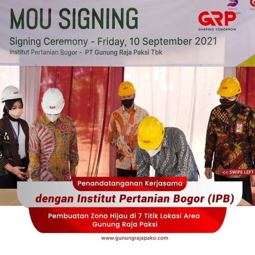 Gunung Raja Paksi’s Kimin Tanoto collaborates with Institut Pertanian Bogor to strengthen ESG efforts