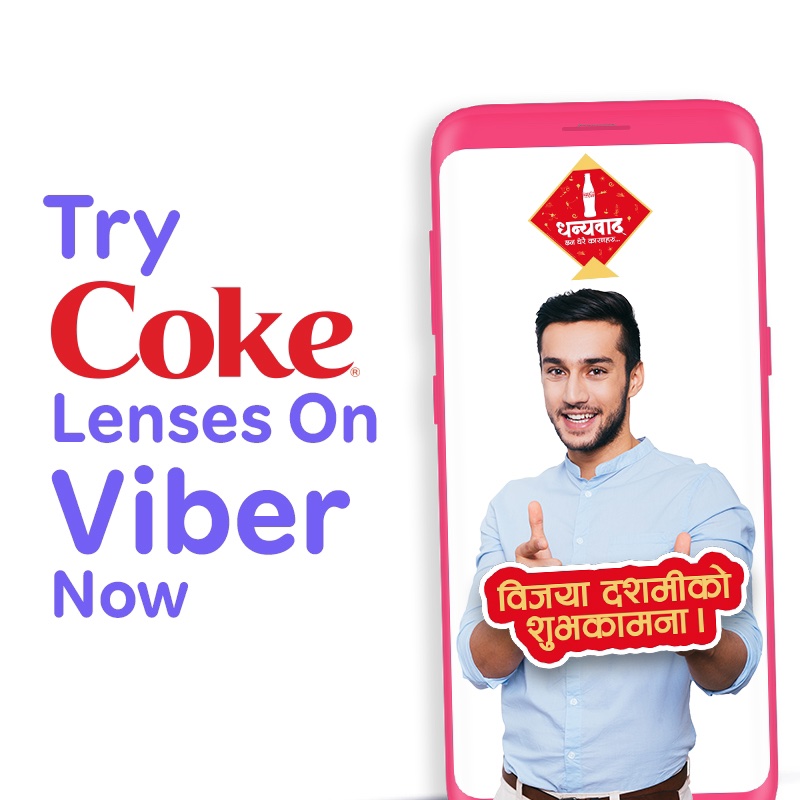 Rakuten Viber launches Custom Lens in partnership with Coca Cola to celebrate Dashain
