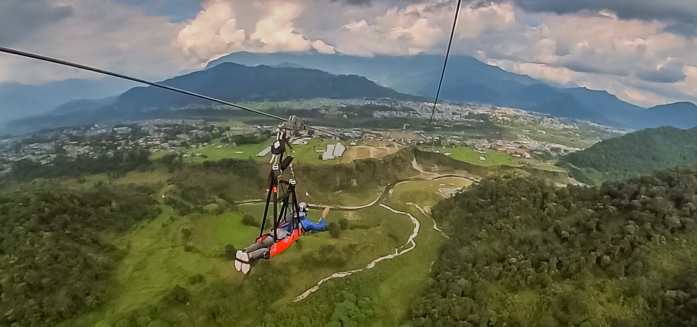 Superman Zipline launched in Pokhara