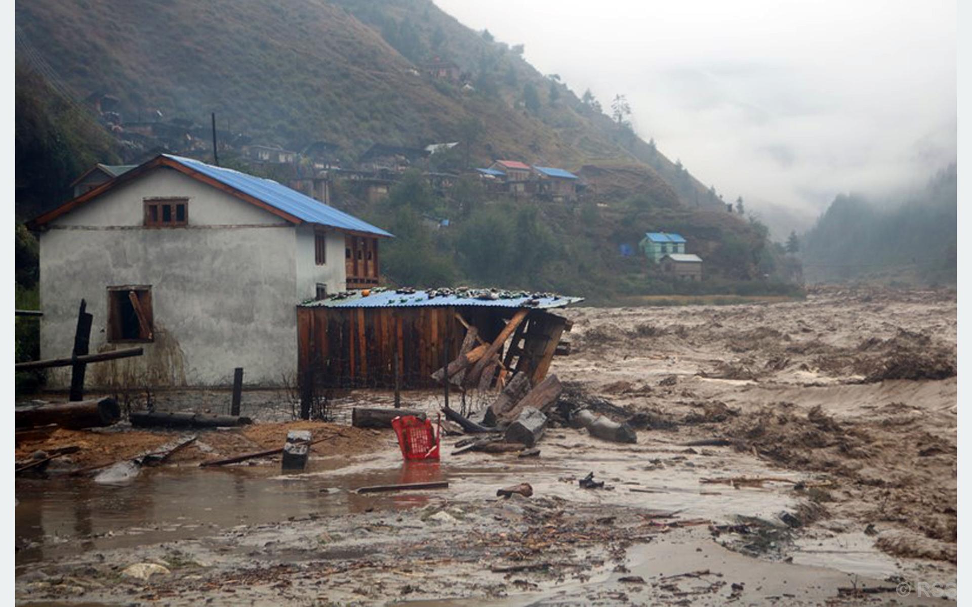 Sankhuwasabha flood updates: two rescued, 15 still missing