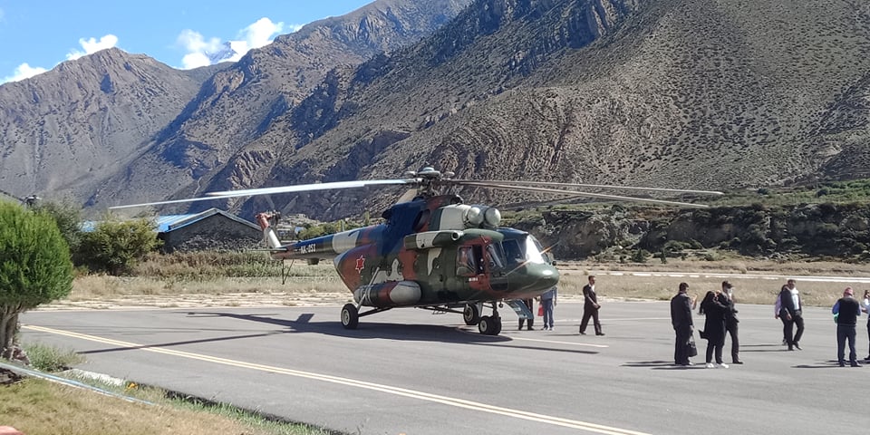 Visiting team of Indian Army reaches Jomson