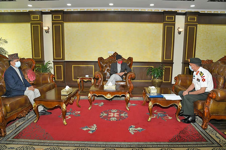 Defence Minister Rijal visits NA Headquarters