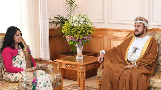 Omani Deputy PM Sayyid Asaad bids farewell to Nepali ambassador Parajuli