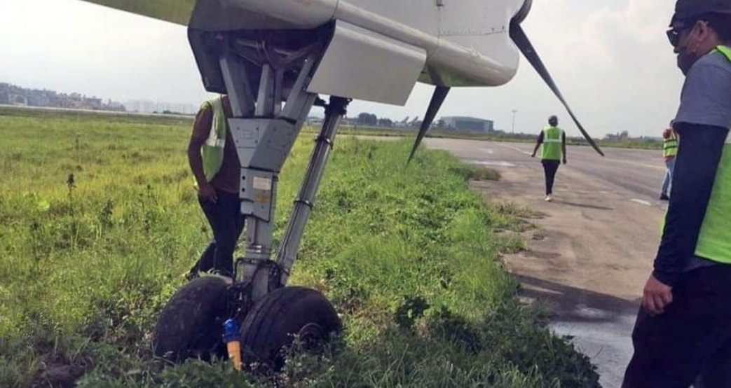 Nepalgunj-bound Shree Airlines aircraft skids off runway at TIA
