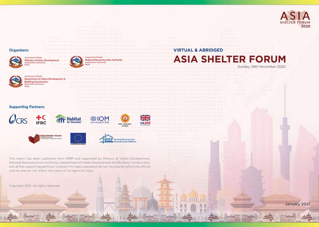 Conference of Asia Shelter Forum begins today