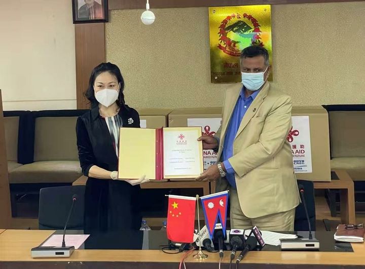 Chinese govt hands over 1.6 million doses of vaccine to Nepal