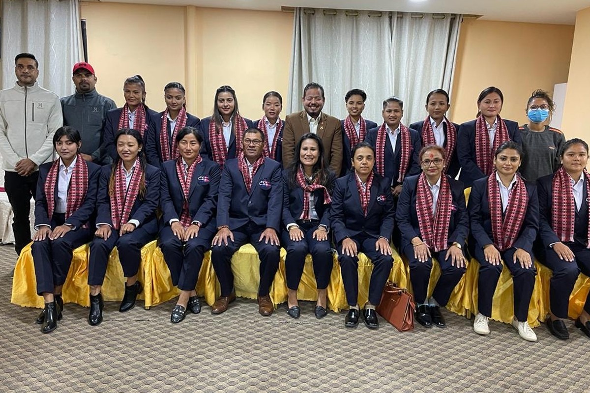 Nepali Nat’l Women Cricket Team off to Qatar