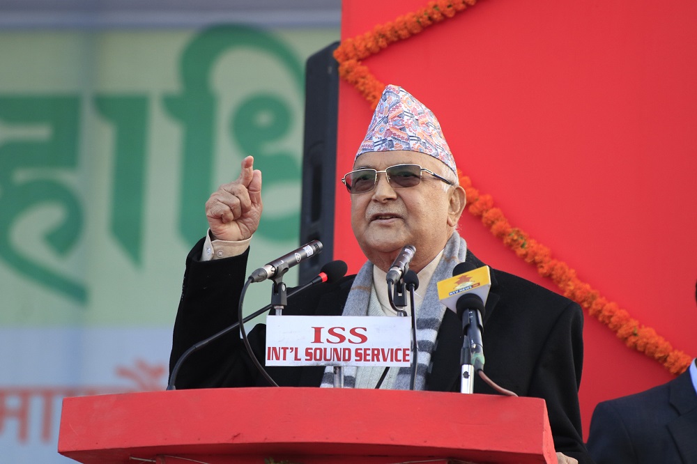 UML Chair Oli leaving for Sankhuwasabha to inaugurate district convention