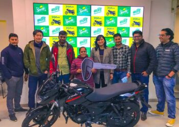 Sprite hands over Bajaj Pulsar 125 CC motorcycles to four lucky winners