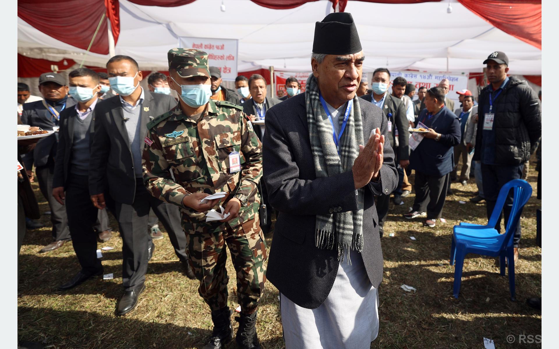 NC Gen Convention: Deuba re-elected Nepali Congress President