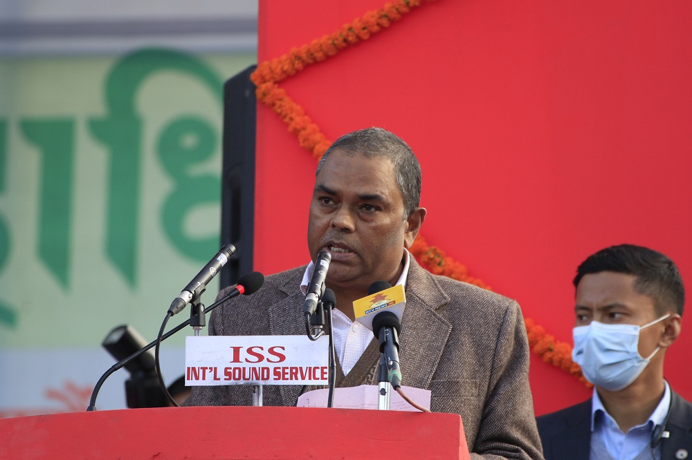JSP Chair Yadav emphasizes need for amending constitution
