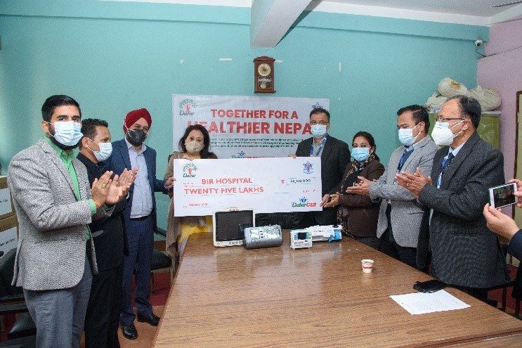 Dabur Nepal donates Rs 2.5 million worth of medical equipment to Bir Hospital