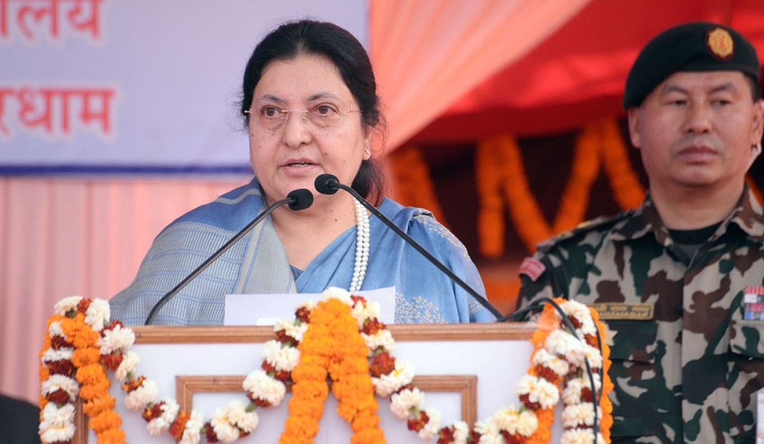 Peace, good governance and prosperity real tribute to martyrs: President Bhandari  