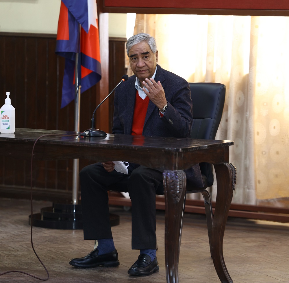PM Deuba extends gratefulness to private sector for humanitarian assistance to Afghanistan