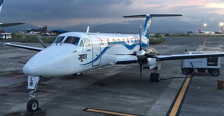 Plane flown for Pokhara returned Kathmandu after noticing technical issue