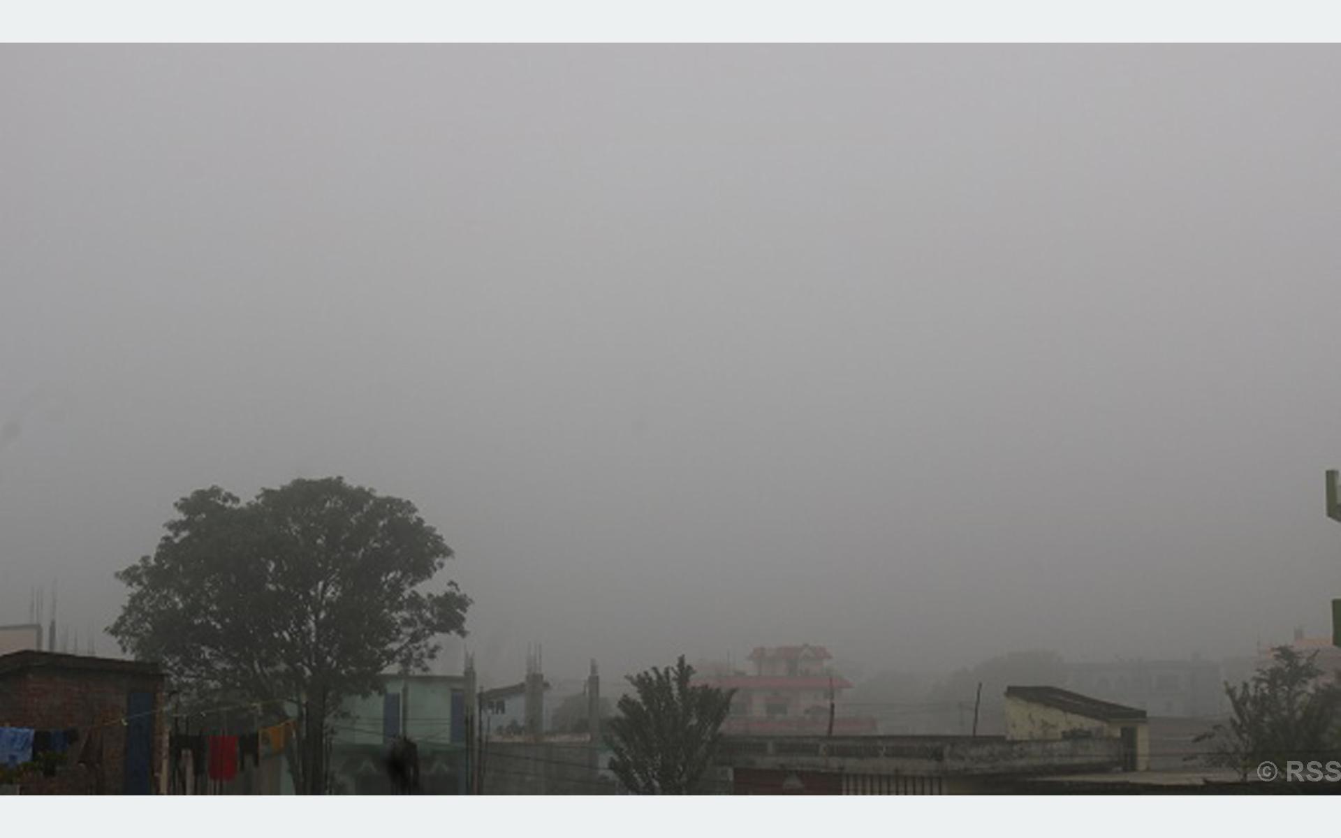 Weather: Anticipated rains in some hilly areas, fog in Terai