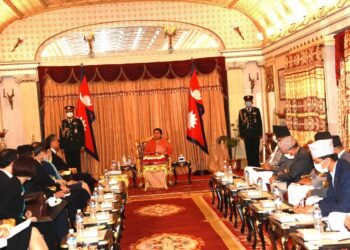 Chinese Foreign Minister Wang pays courtesy call on President Bhandari