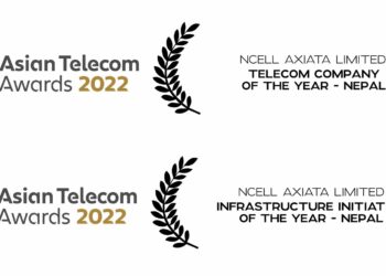 Ncell wins ‘Telecom Company of the Year’ and ‘Infrastructure Initiative of the Year’ awards