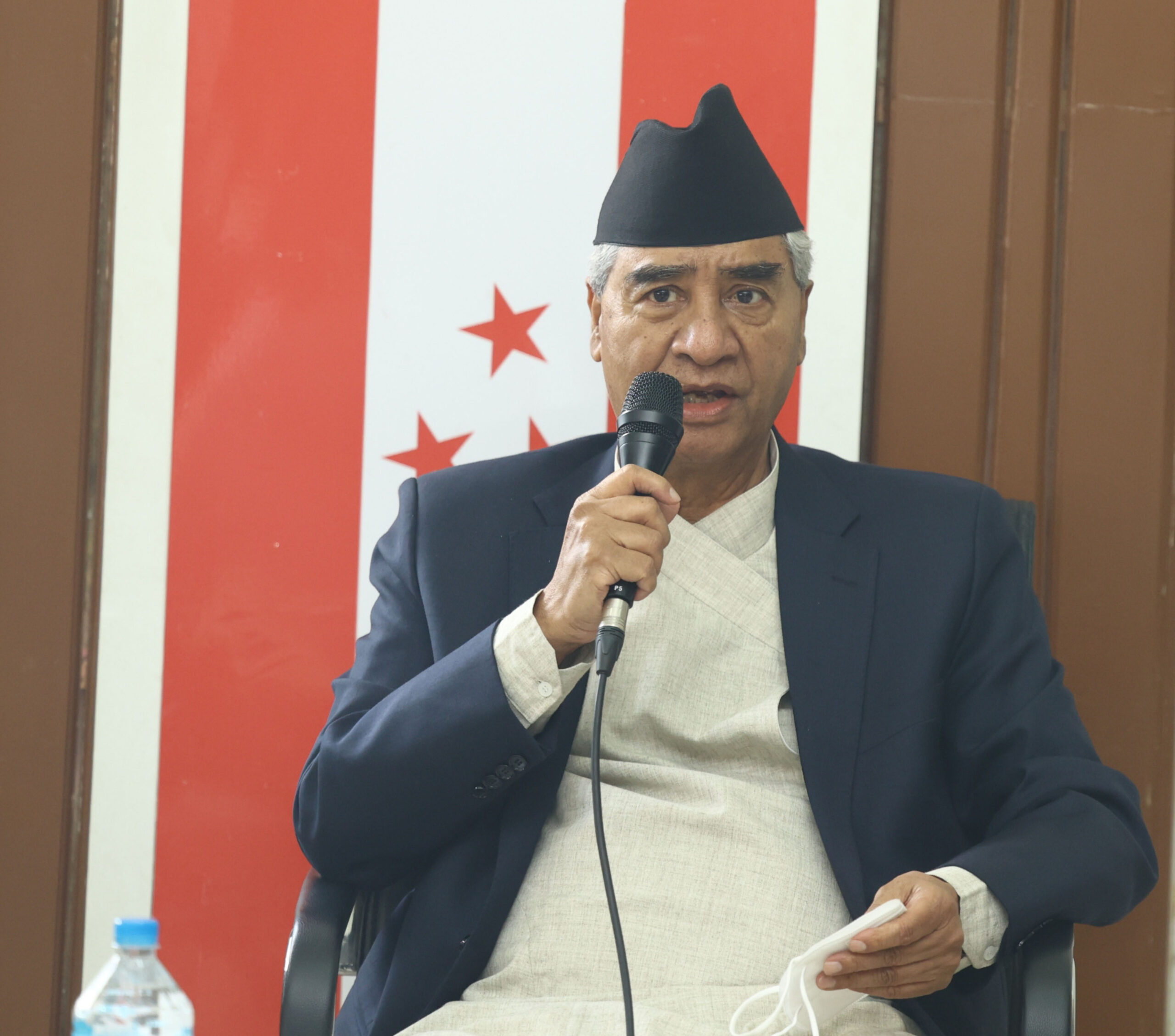 PM Deuba seeks Dr Shashank’s support for parliamentary party leader