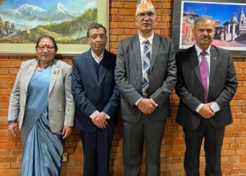 Delegation led by UML Vice-Chair Poudel returns home