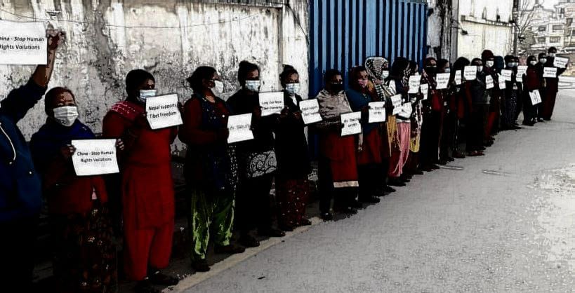 Solidarity rally held in Kathmandu for Tibetan refugees’ rights