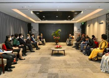 UML Chair Oli and Chinese Foreign Affairs Minister Wang hold meeting