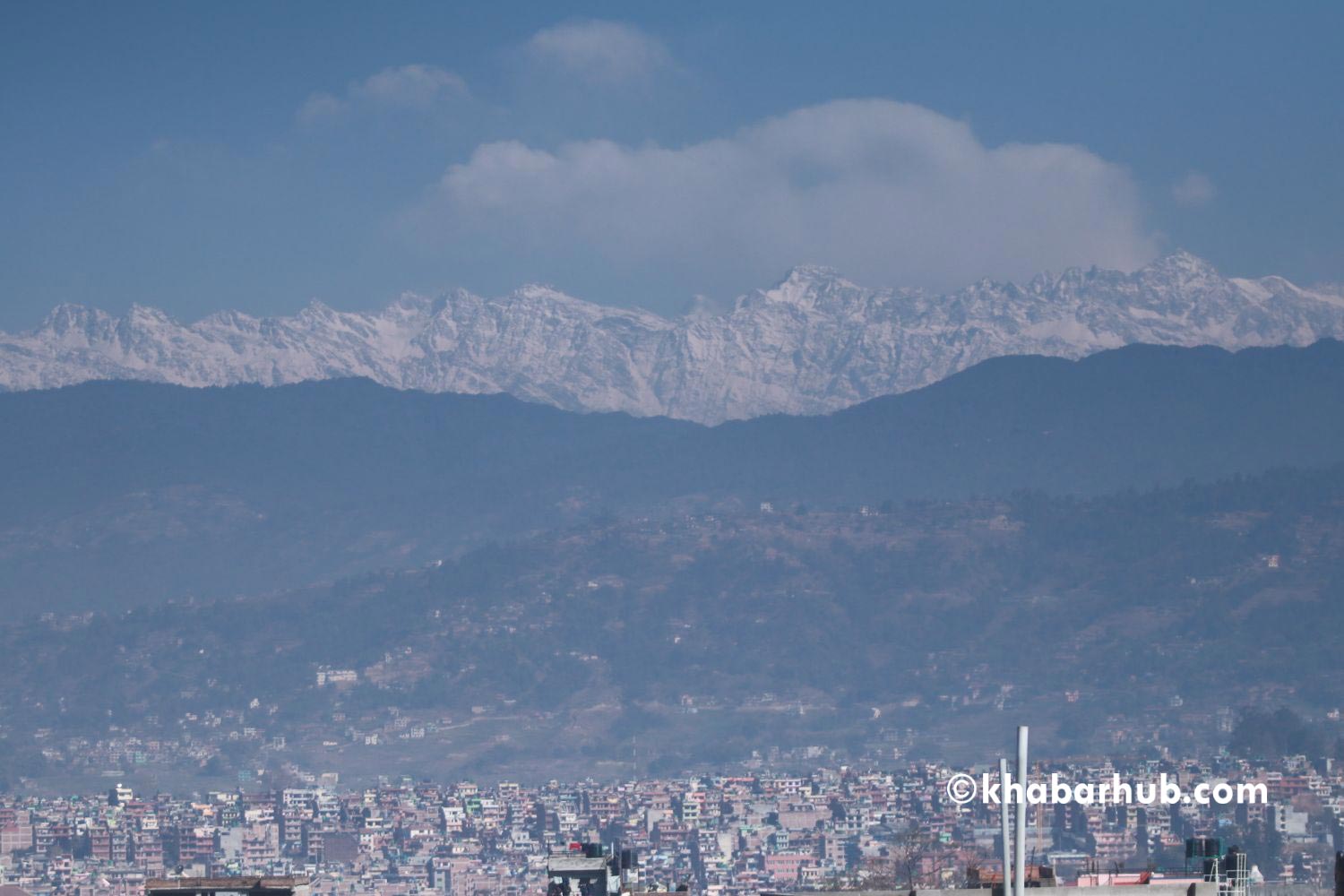 Kathmandu experiences a 5-degree temperature drop in 24 hours