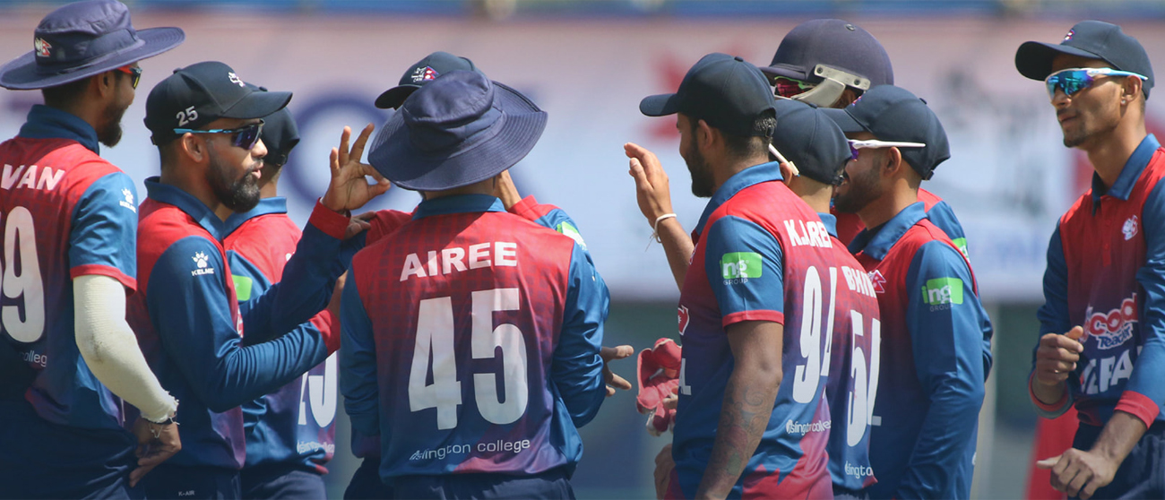 Nepal playing a decisive match against UAE